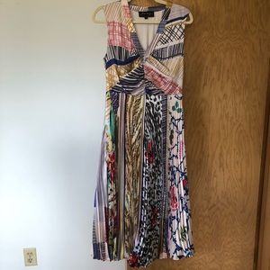 Anthropology patterned midi dress
